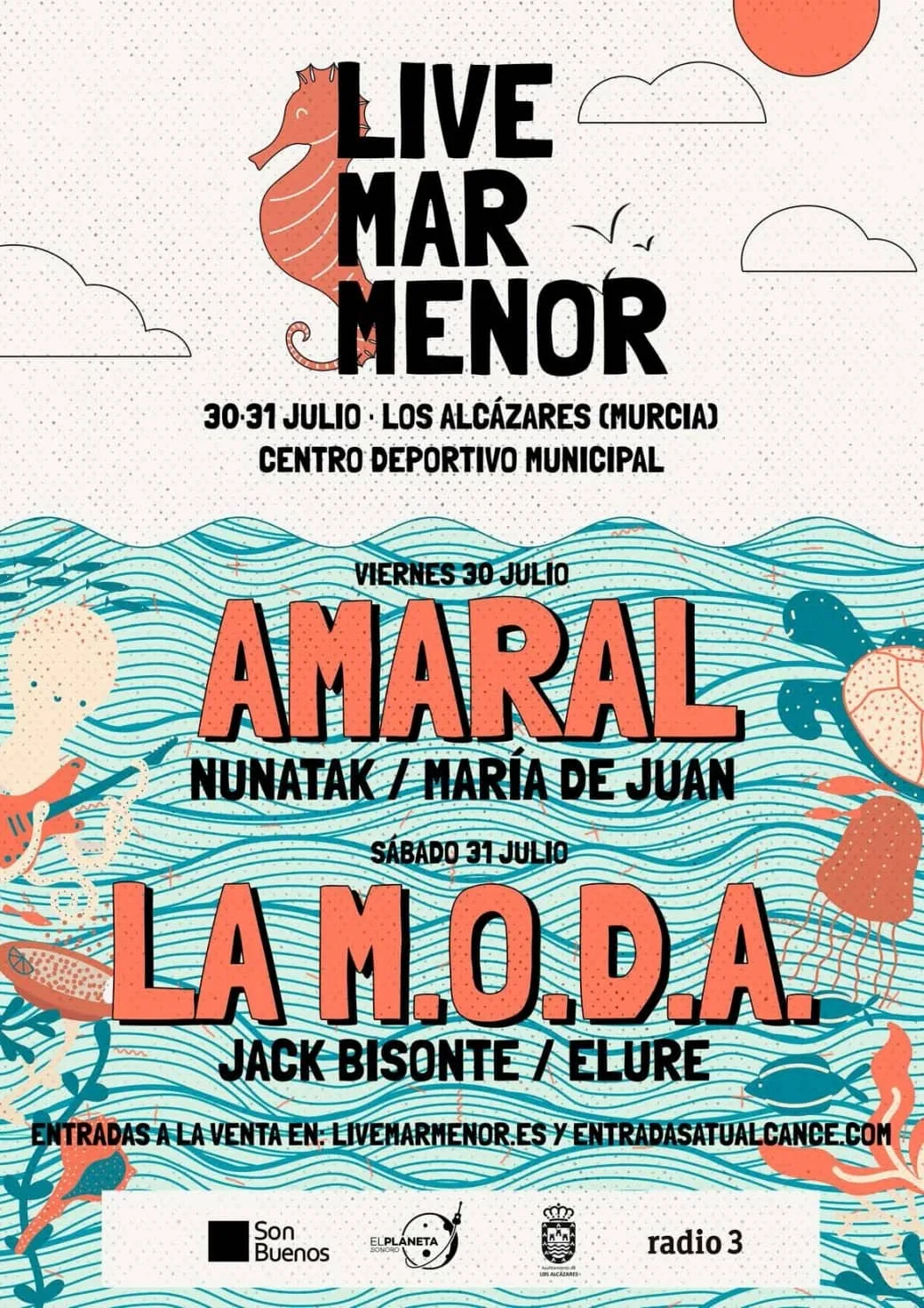 Live Mar Menor 2021 cartel