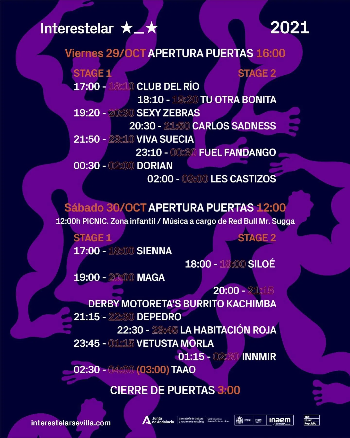 Horarios Interestelar Sevilla 2021
