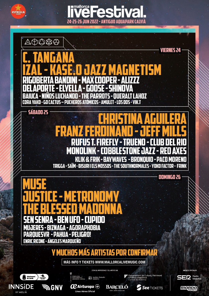Cartel por días Mallorca Live Festival 2022