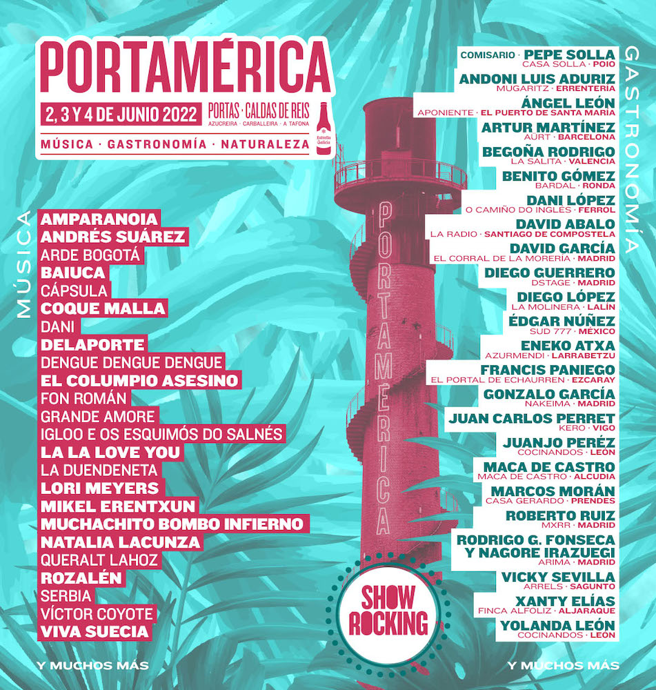 Cartel completo de PortAmérica 2022