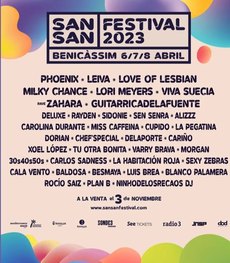 Cartel completo SanSan Festival 2023
