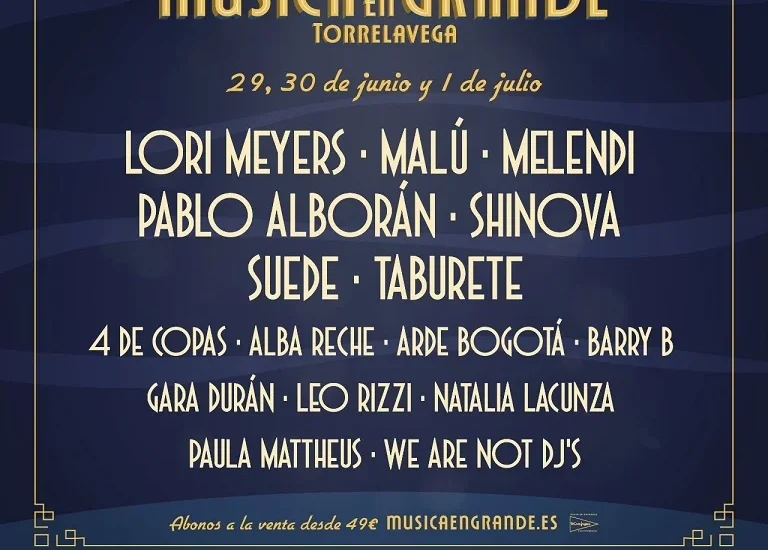 Cartel Música en Grande 2023