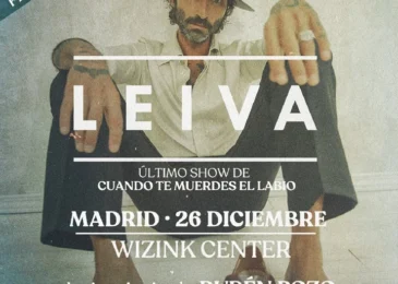 Leiva anuncia el gran cierre de su gira en Madrid con un concierto en el Wizink Center