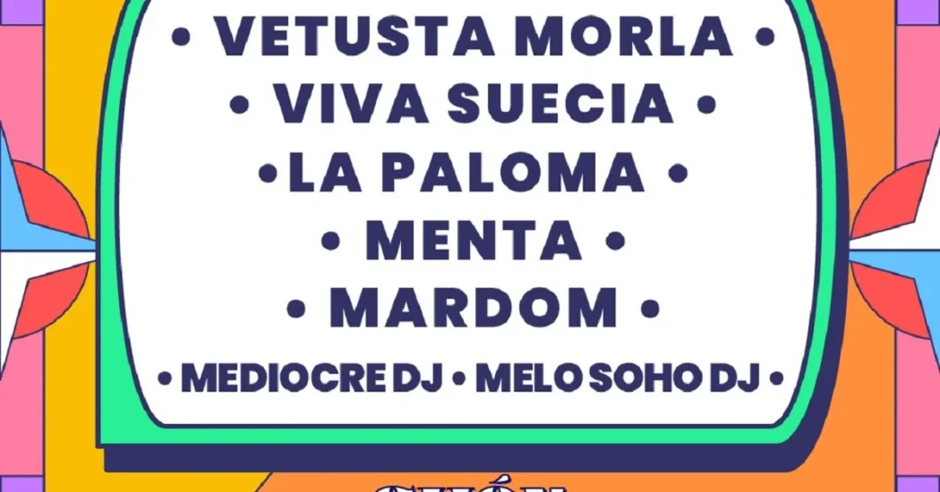 Cartel del Sounday Festival que se estrena con Vetusta Morla y Viva Suecia