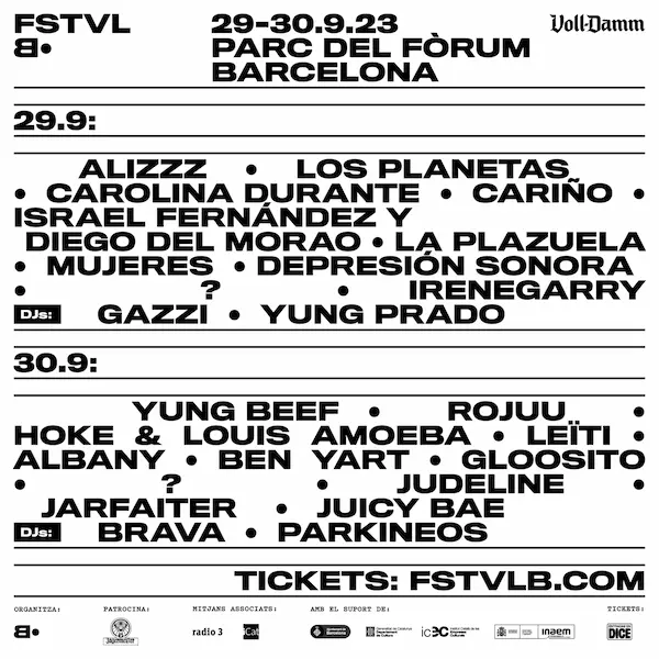 Festival•B 2023 cartel