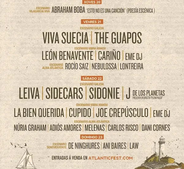 Atlantic Fest 2023 suma a Eme DJ, Nebulossa, De Ninghures, Ani Baires y Law a su increíble cartel