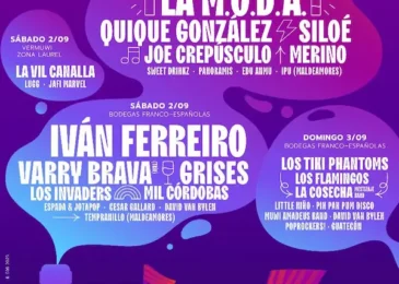 Descubre el cartel por días de MUWI La Rioja Music Fest 2023