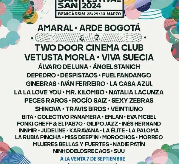 San San Festival 2024 Cartel Completo