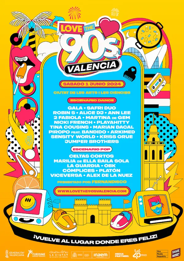 Love the 90s valencia 2024: cartel y entradas