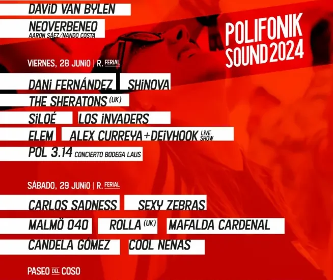 Dani Fernández, Carlos Sadness, Shinova y Sexy Zebras entre los primeros del PolifoniK 2024