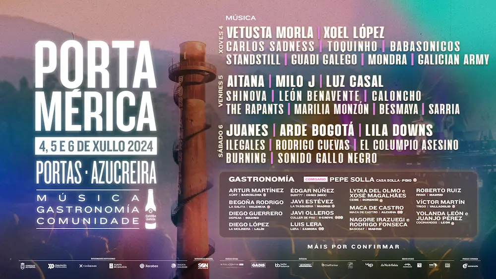 Nuevas confirmacones y cartel por días PortAmérica 2024