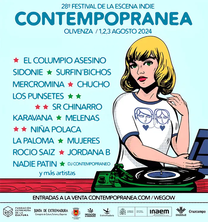 Primer avance de cartel del Festival Contempopranea 2024