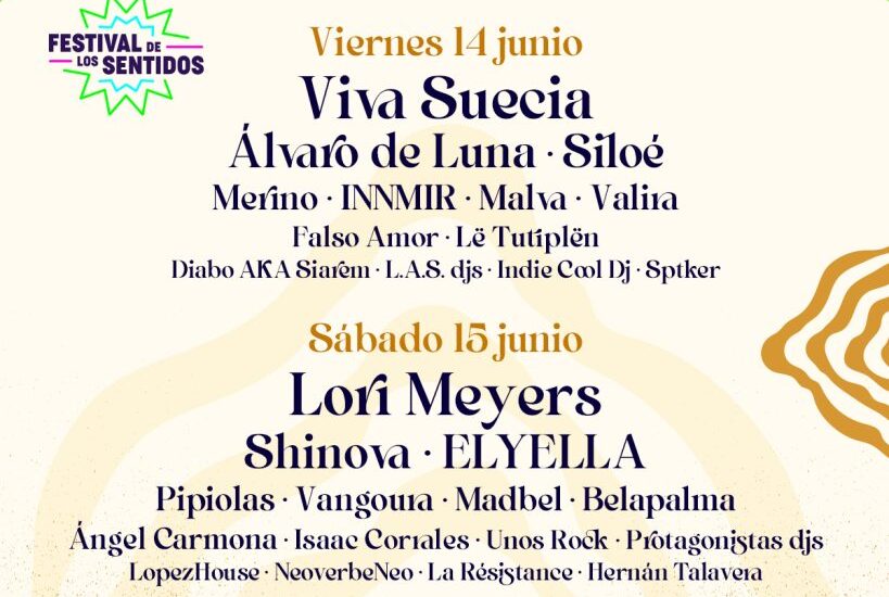 El Festival de los Sentidos anuncia su cartel por días 2024