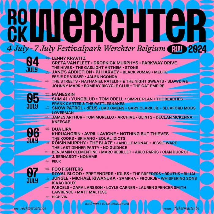 cartel de Rock Werchter 2024