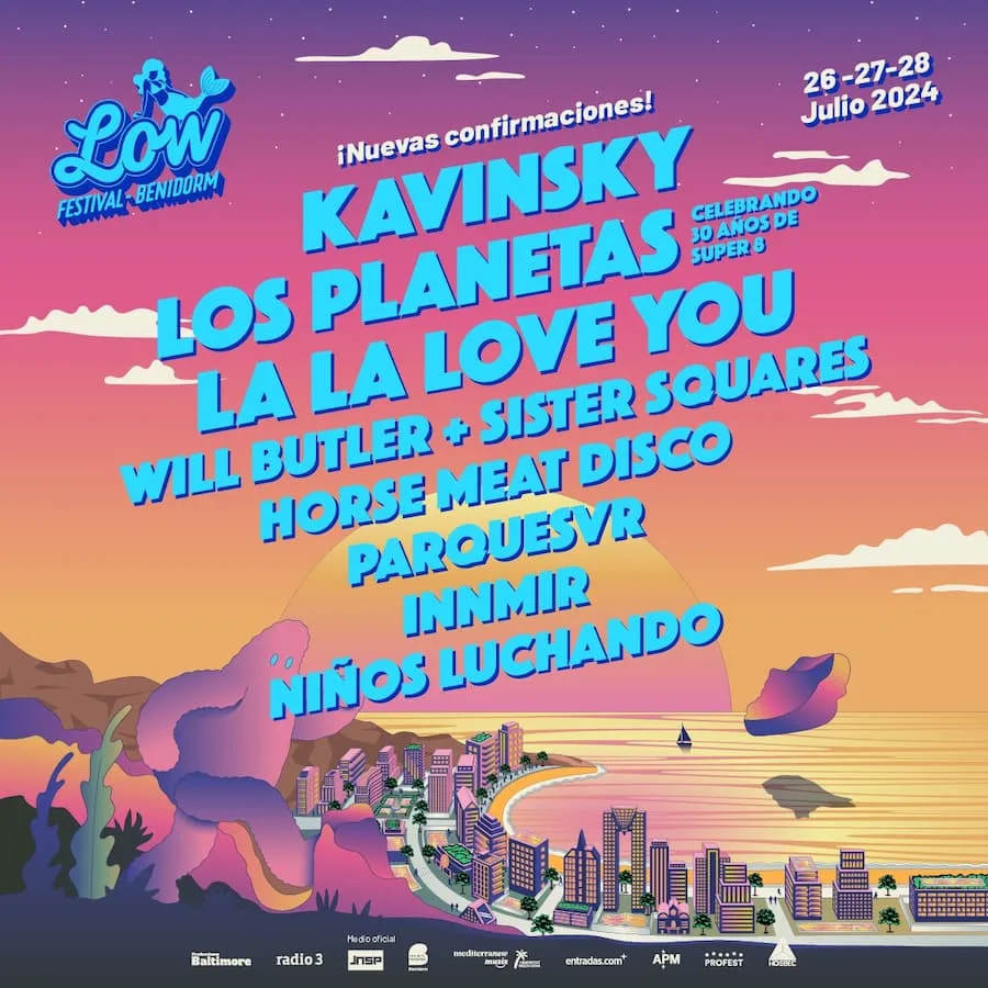 Los Planetas, La La Love You, Kavinsky y más se suman al cartel de Low Festival 2024