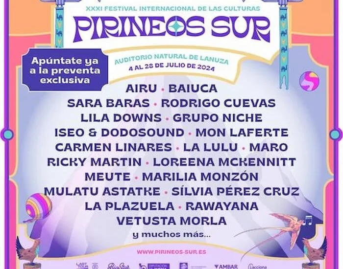 El Festival Pirineos Sur Anuncia sus Primeros Confirmados