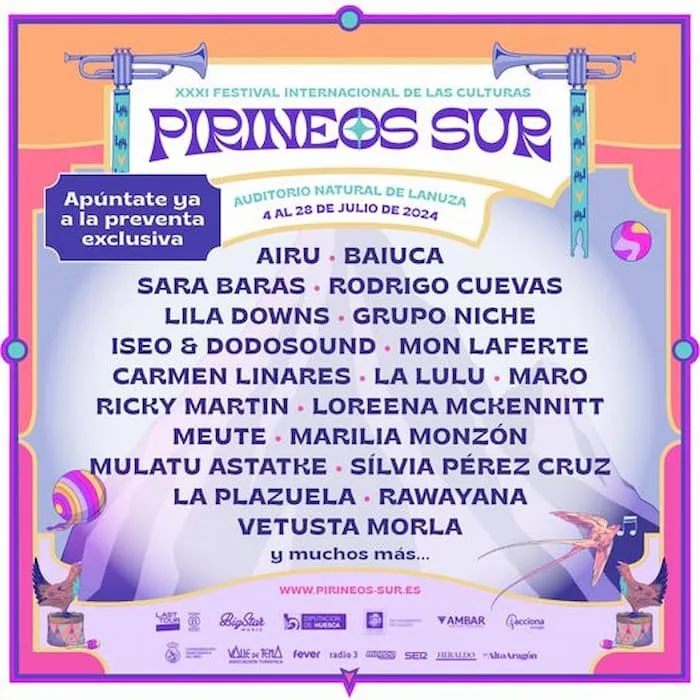 El Festival Pirineos Sur Anuncia sus Primeros Confirmados