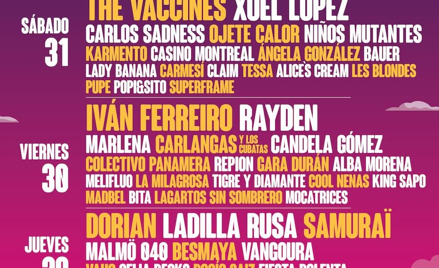 Cartel por días Festival Gigante 2024