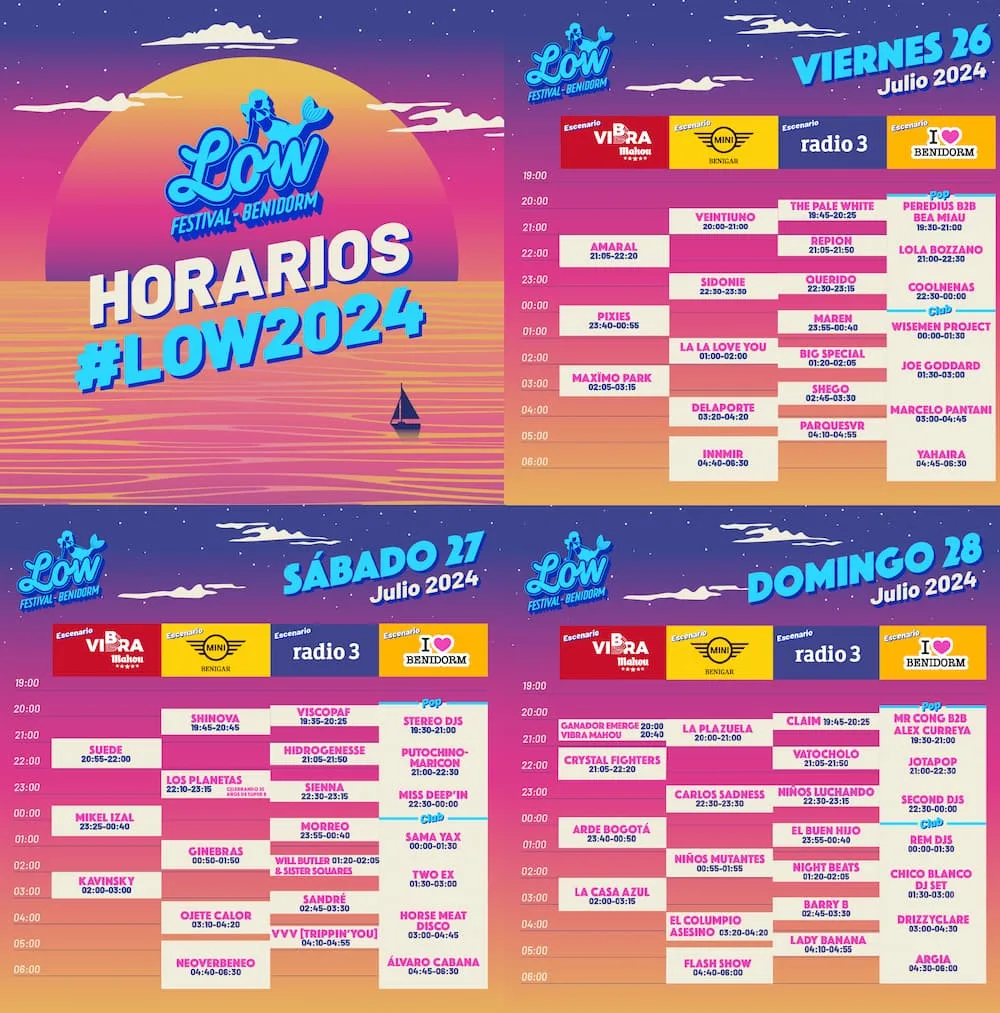 horarios-low-2024_ Low Festival 2024: horarios