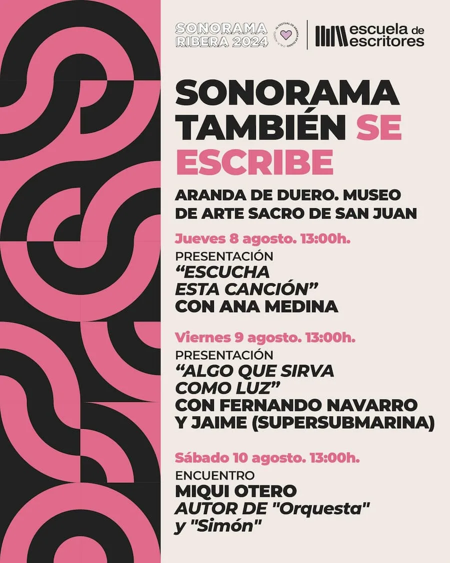 Cartel Sonorama También se escribe Aranda