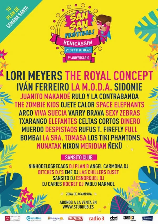 Cartel Sansan Festival 2018