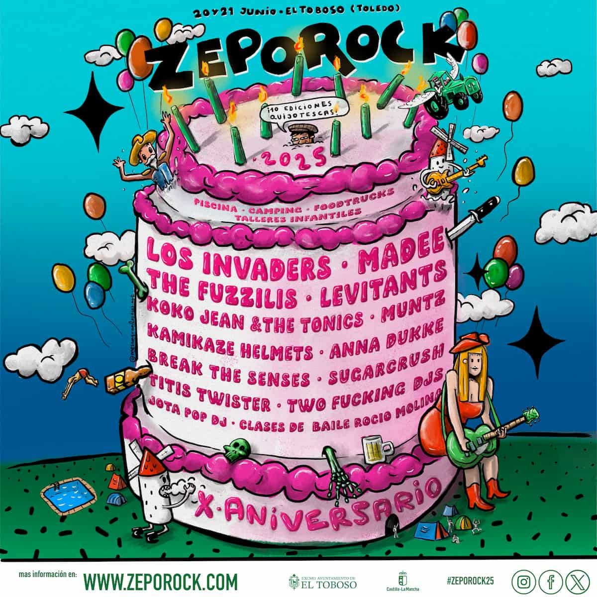 Zeporock 2025: cartel completo para celebrar su décimo aniversario