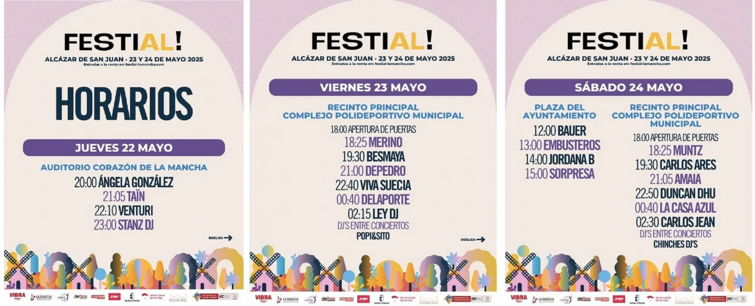 Horarios festial 2025