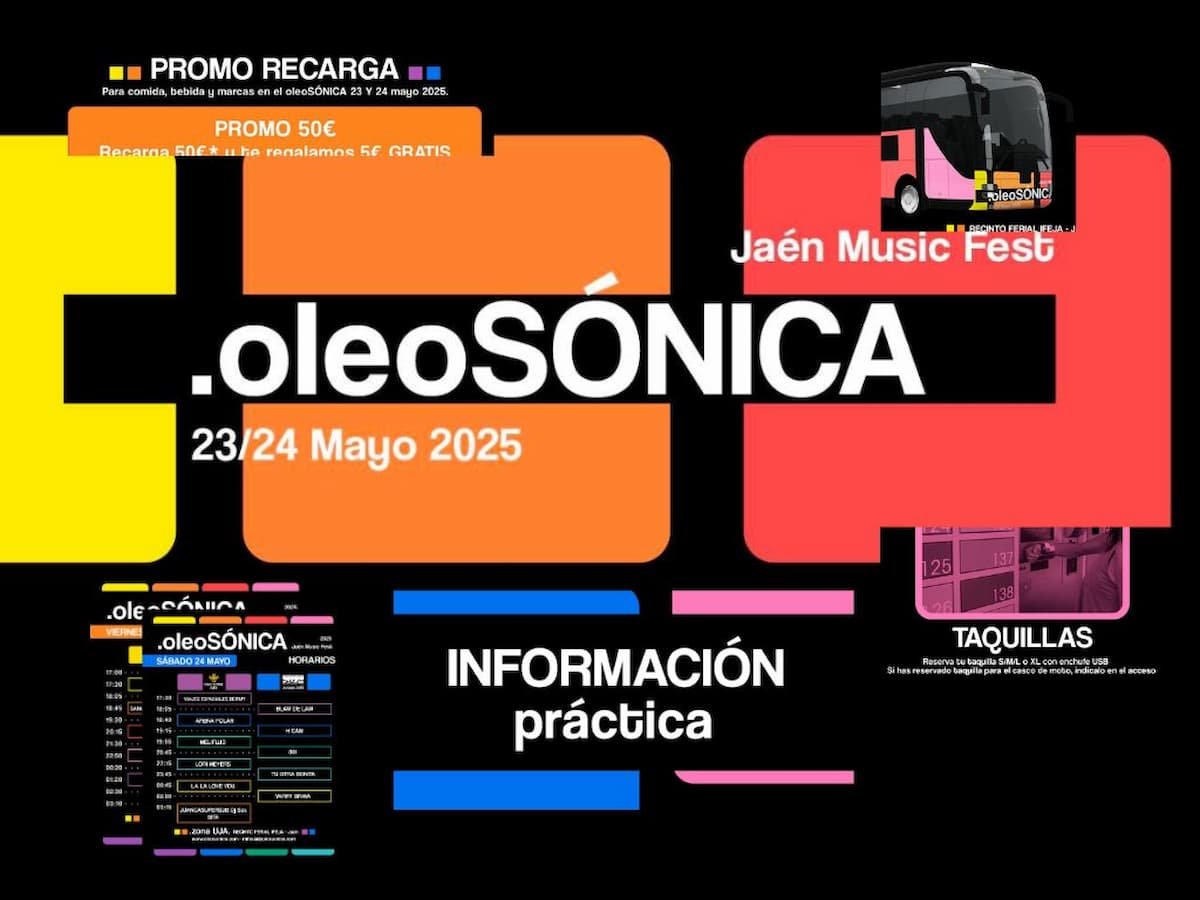 Oleosónica Jaén 2025: todo lo que debes saber antes de ir al festival