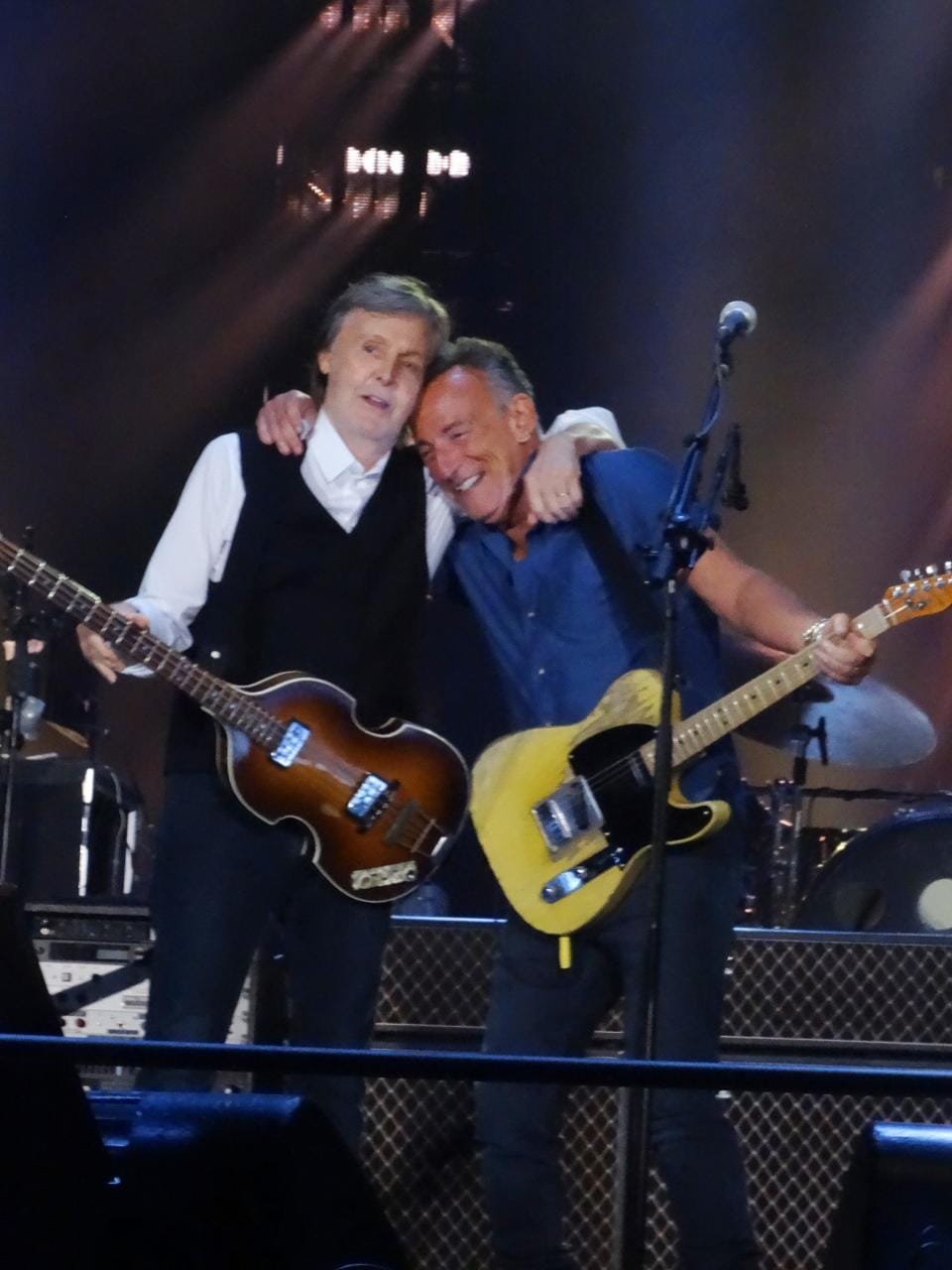 Paul McCartney y Bruce Springsteen 