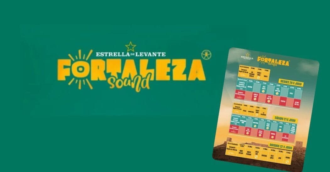 Cartel por días y horarios Fortaleza Sound