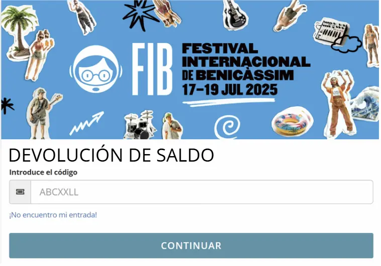 devolución saldo FIB