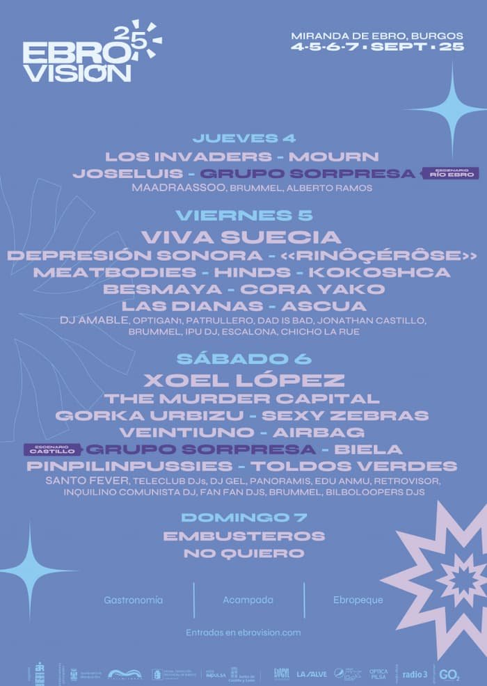 Ebrovisión 2025 cierra cartel