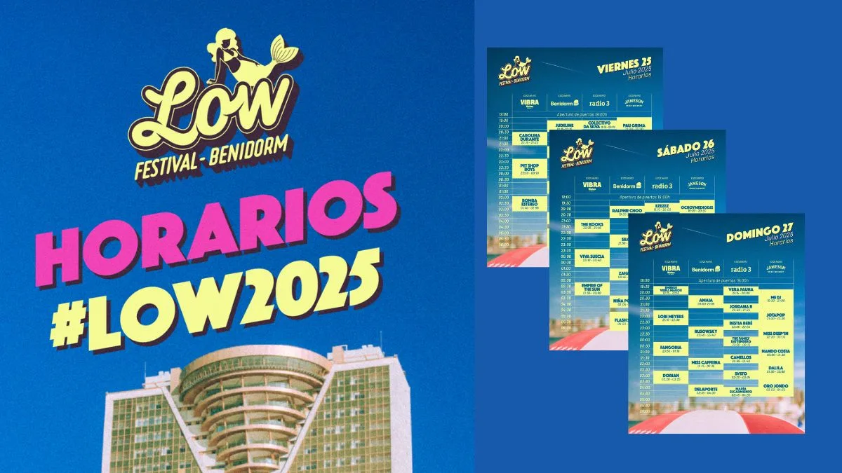 horarios completos del Low Festival 2025