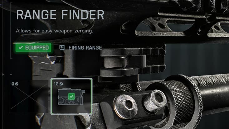 Ubicación del Range Finder