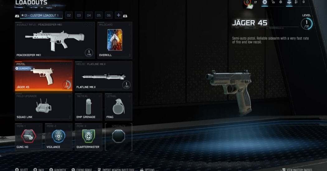 Call of Duty: Black Ops 7 armas secundarias