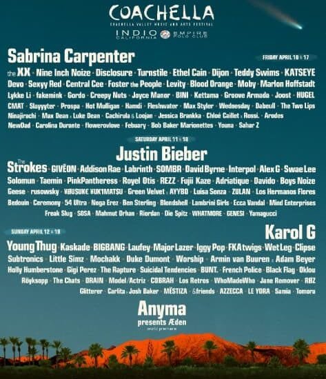 Cartel Coachella 2026
