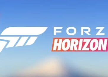 Logo del juego Forza Horizon 6 con fondo en Japón