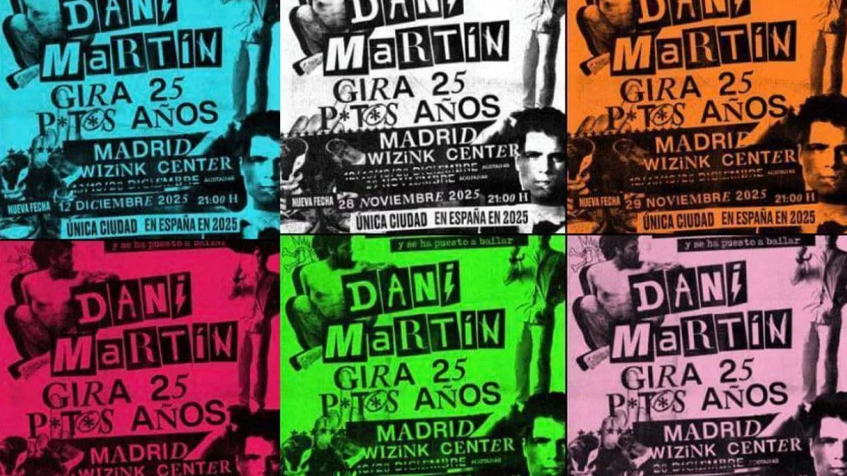 Carteles de los conciertos de Dani Martín Madrid