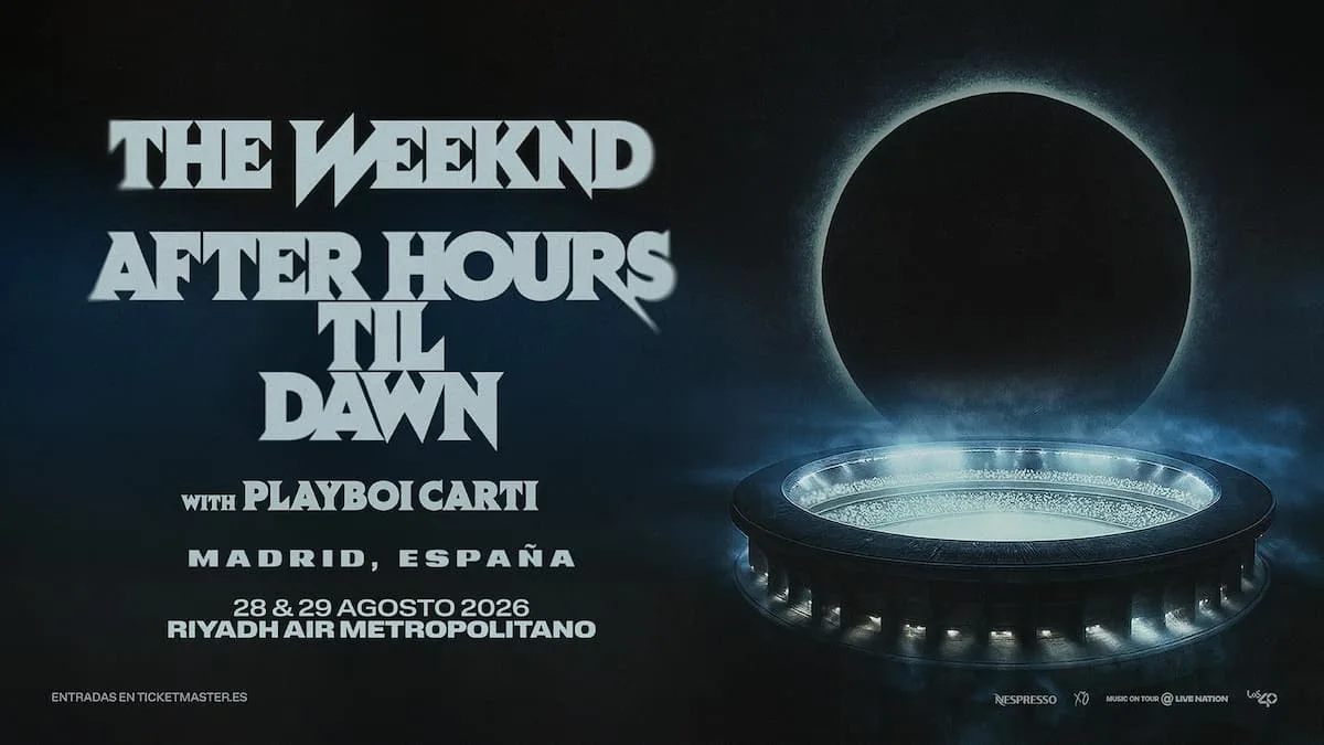Cartel de la gira The Weeknd en España 2026