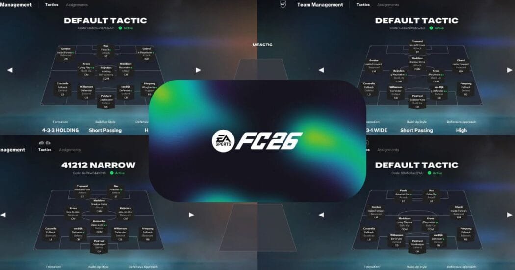 Mejores formaciones y tácticas en EA Sports FC 26