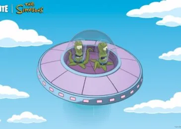 Fortinite planeador de Los Simpson