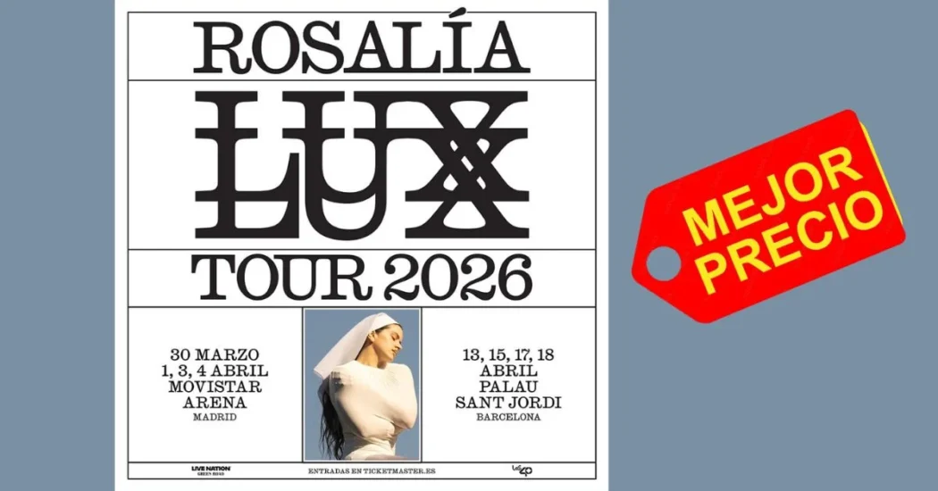 Entradas al mejor precio Rosalía Lux Tour 2026