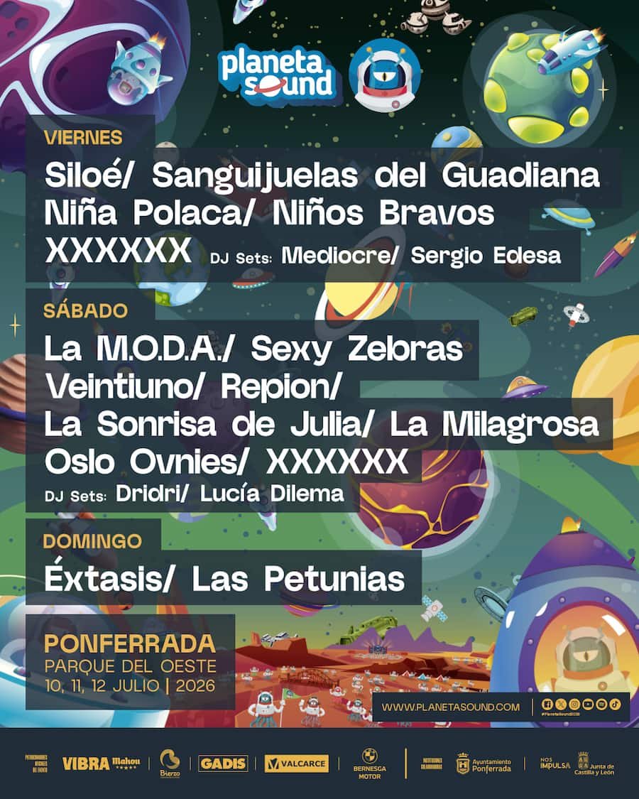 Cartel por días Planeta Sound 2026