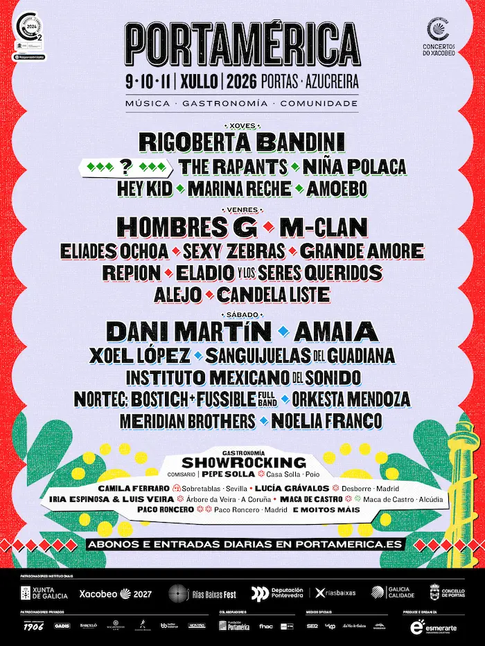 Cartel PortAmérica 2026 (febrero)