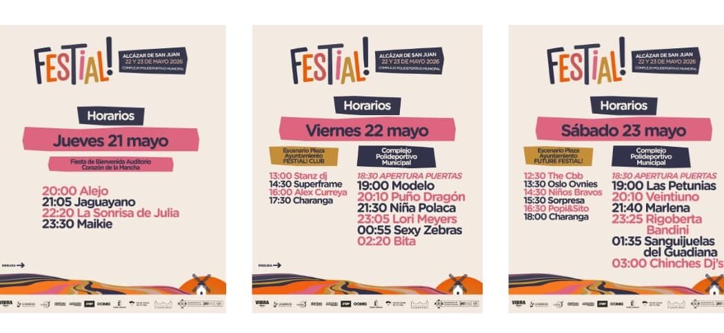 Horarios Festial 2026