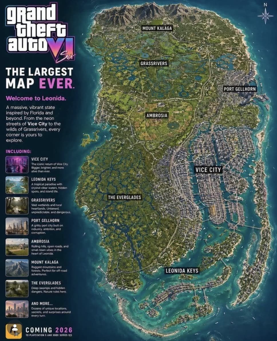 Pasible mapa GTA 6