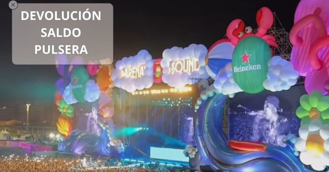 devolucion saldo arenal sound 2026