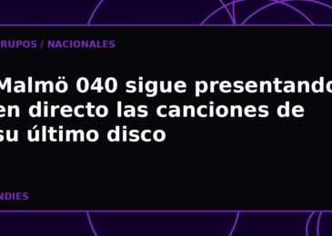 Malmö 040 sigue presentando en directo las canciones de su último disco