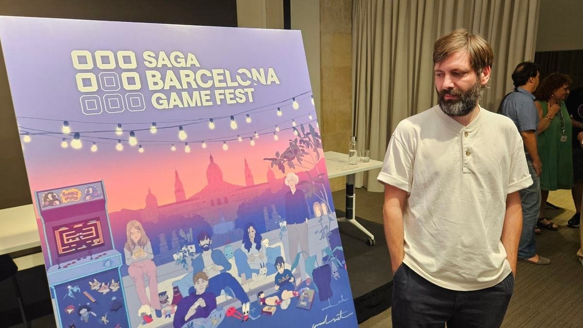 Conrad Roset firma el cartel de la primera edición del SAGA Barcelona Game Fest