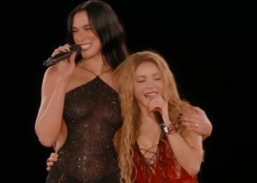 Dua Lipa sorprende a Shakira en el concierto de Madrid